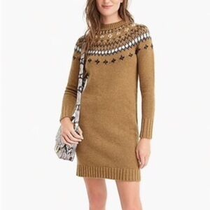 J CREW Embellished Sweater Dress